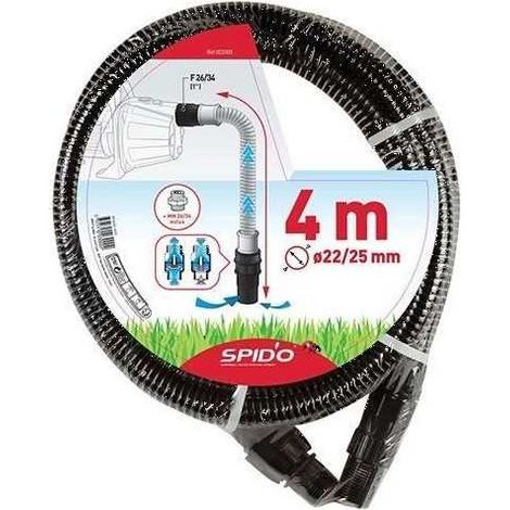 Schlauchset spido suction hose kit 4 Meter 22 mm