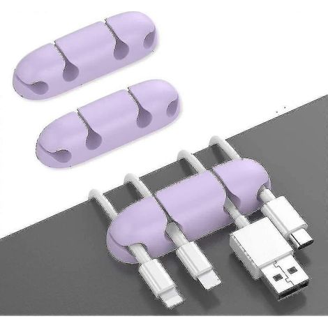 Set mit 3 Kabelbindern fürs Büro, starke Klebeclips zur Organisation von USB-/Strom-/Elektrokabeln zu Hause, im Büro und im Auto. (1/5)