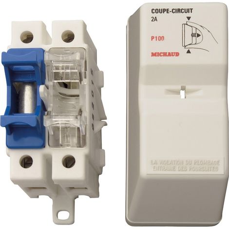 Michaud – Coupe-circuit bipolaire 10,3 x 38 – Tube neutre pour espaces confinés – P100 (1/4)