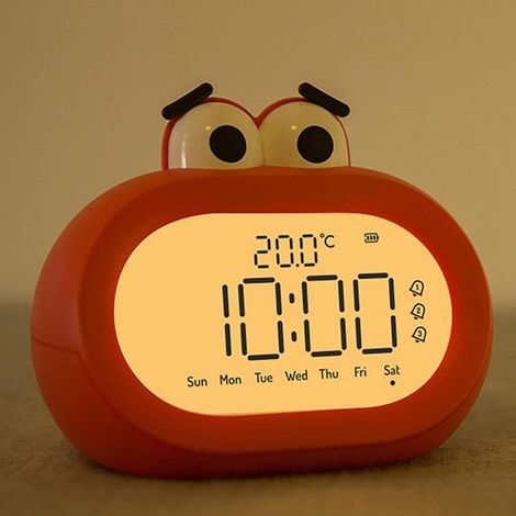Naroote Réveil Numérique LED Intelligent à Piles pour Enfants (1/5)