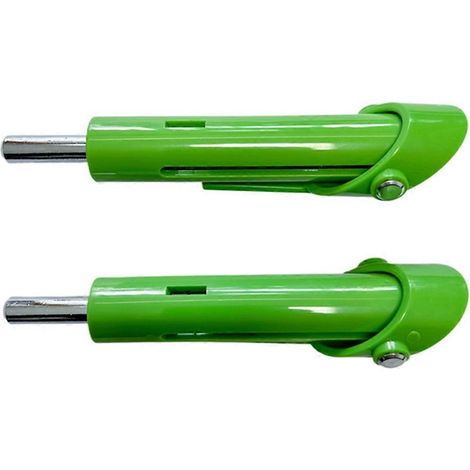 Lot de 2 goupilles de 9,5 mm pour la réduction du poids des appareils de musculation (vert). (1/5)