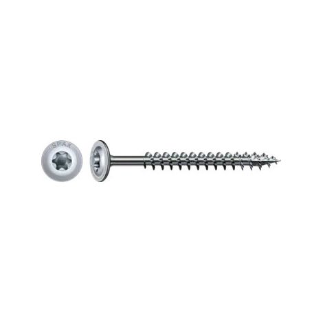 Spax Vis bois Tête disque TORX T40 8X80 Filetée sur 70 4CUT WIROX - 5 pièces