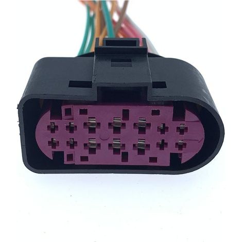 1J0973737 (Inlandsverwendung) 1J0973837 Kompatibel mit Volkswagen Scheinwerferfassung DJ7141-1.5-3.5-11/21 -- Einzelstecker