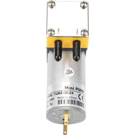 Pompe à vide miniature à membrane 24 V 0,4-1 L/min pour air/liquide