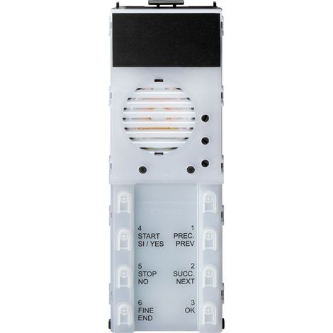 VIMAR - 13F3.B Unita 2F+ audio LED b.co 8 pulsanti