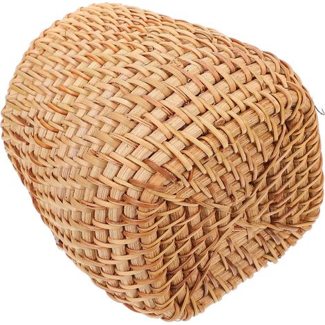 porte stylo en bois tressé organiseur de bureau rangement