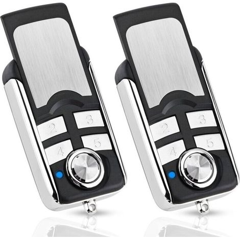 Telecommande Universelle Portail2 Pack Télécommande Émetteur Manuel Remplacement pour HORMANN HSE4-868-BS, HSE2-868-BS, HS4-868-BS, Compatible avec HORMANN BiSecur SupraMatic ProMatic Opérateursdyk-al (1/4)