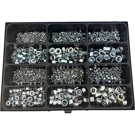 Coffret metallique de 1270 ecrous - 12 dimensions (1/2)