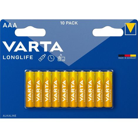 10 piles alcaline LR03-AAA (4103101461) (1/2)