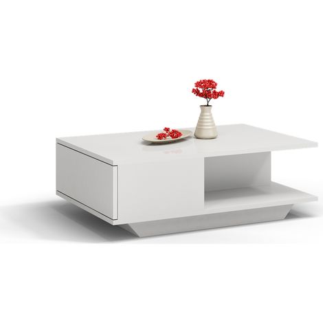 ZEKE  Contemporary coffee table 90x60x42 lounge/living room/office + storage niche  Modern Scandinavian style table  Side table (1/3)