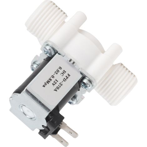 Électrovanne d'arrivée d'eau 12 V G1/2" NC en plastique pour distributeur d'eau (1/5)