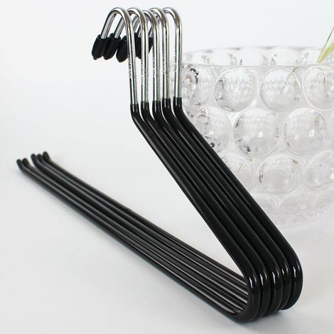 Heavy Duty Zipper Open End Chrome Trouser Hanger Organizers (10 Easy Open End Zipper Hangers) (1/4)