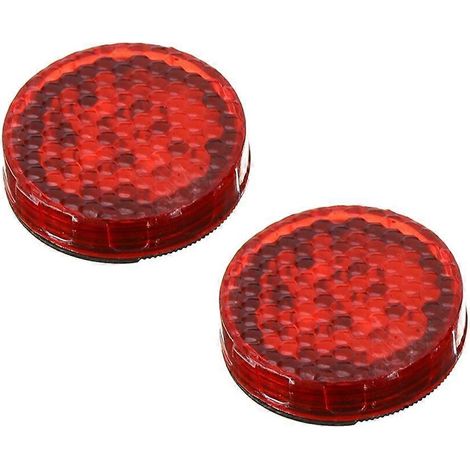 Lot de 2 feux de signalisation lumineux LED sans fil universels pour voiture, avec aimant décoratif, pour porte ouverte, signal d'avertissement de sécurité et d'évitement des collisions.-Red (1/2)