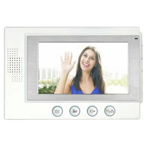 Monitor videocitofono, analogico da interno per edifici, RL-618C06, schermo TFT 7&rdquo, vivavoce, 800480, 16 melodie/suonerie, pulsante apriporta