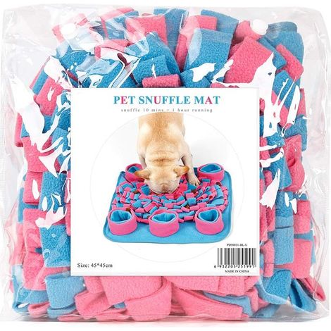 Alfombra de entrenamiento para perros, alfombra olfativa para perros, juegos para perros, juguete para perros, mejora el sentido del olfato de las mascotas, cómoda y suave, grande (1/5)