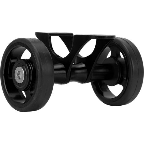 Easywheel Fahrradschutzbleche mit Doppelrollen für Brompton-Falträder, Dahon, schwarz (1/5)