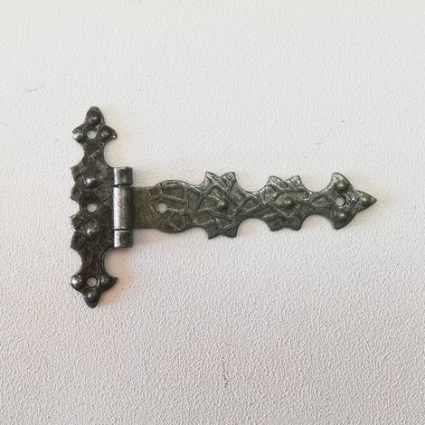 Cerniera ferro battuto filo 70x100mm collo piano (1/3)