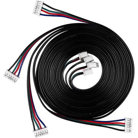 UEETEK 4 Stück 1 m Schrittmotorkabel HX2.54 4-polig auf 6-polig 3D-Druckerzubehör (1/3)