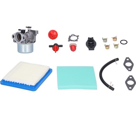 Kit carburateur-soupape-filtre à air-tuyau d'essence pour tondeuse à gazon (compatible avec les modèles 799866, 790845 et 799871). (1/5)