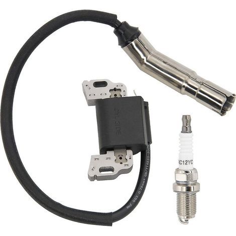 Lot de 2 bobines d'allumage compatibles avec moteurs Intek OHV 17-20CV, remplace 595304, 799650, 592841 et 795315, armature magnétique pour Briggs & Stratton. (1/5)