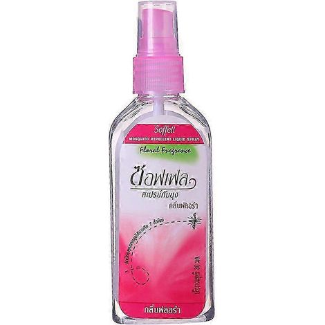 Spray anti-moustiques 25-26 80 ml à base de plantes thaïlandaises. Soulage les piqûres, les gonflements et les démangeaisons. Répulsif liquide pour le corps. NEUF. (1/4)