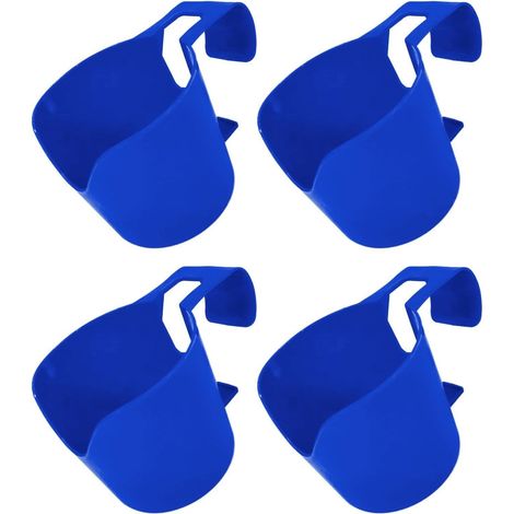 Porte-boissons portable 4 pièces, gain de place, pour piscine, jardin, plage, voyages, vacances, lac, bronzage et détente (1/5)