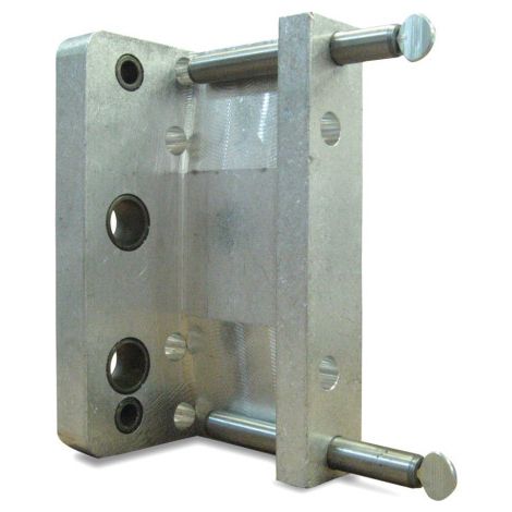 Gabarit de perçage pour serrure de portail battant – Compatible avec serrures Locinox – Réglable pour profils 40-50-60 mm – Alignement précis