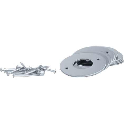 Rosace de gaine diamètre 36mm en sachet de 10 inox brossé - HERACLES - B-INOX-15