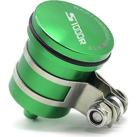 Réservoir d'huile moteur pour moto BMW S1000R, S1000RR, S1000 RS et 1000 RR. Réservoir d'huile d'embrayage, godet de liquide de frein. Logo S1000R vert. (1/5)