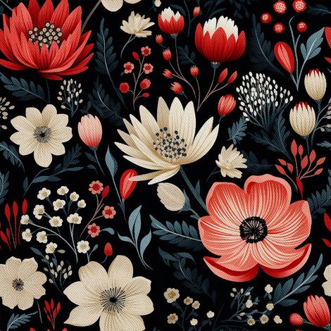 Tela decorativa para exteriores Oxford - Motivo floral I DX5216 (1/5)