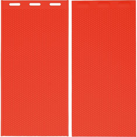 Eosnow 2 pezzi 5,4 mm in silicone per cera d'api, fondotinta, pressa per apicoltura, 44 x 28 cm, rosso