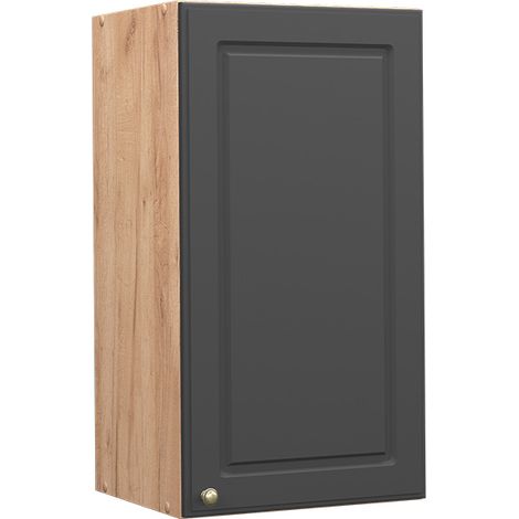 Pensile da cucina Fame-Line, Antracite-oro, 40 cm, Vicco