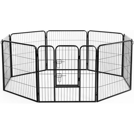 Bc-elec - 5663-1305 LAUFGITTER WELPENFREIGEHEGE WELPENAUSLAUF FREIGEHEGE HUNDEGEHEGE LAUFSTALL 80X80CM (1/5)