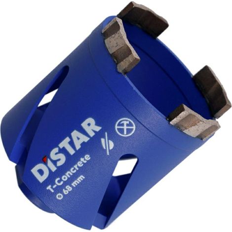 Punta da trapano diamantata Distar per calcestruzzo T-concrete 68 x 65-4 x M16