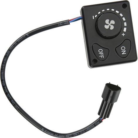 Bouton de Commande Chauffage Camion, Interrupteur Knob DC 12V 24V, Pièce Accessoire pour Véhicule, Poids Lourd, Bateau, Régulateur Température Cabine (1/5)