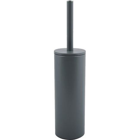 Escobillero con soporte de acero AKIRA Gris mate Spirella