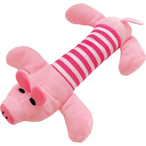 Peluche Cochon Volant pour Animaux de Compagnie - Jouet Interactif Couineur en Peluche - Jouet à Mâcher Anti-Anxiété pour Chiens et Chats (1/4)