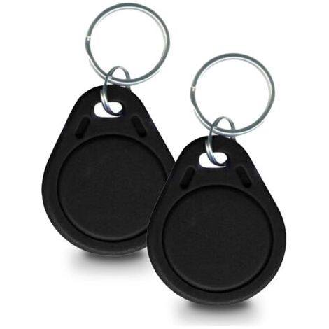- RFID Key Fob - Access Badge - Wireless Alarm Disarming - Simple Control for Children and Seniors - Black - 6g