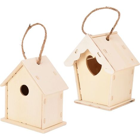 Cassetta nido per fare di te : una Casetta in legno, creativo, decorativo appeso semplice attività artistiche e manuali per bambini (1/5)