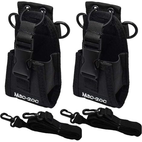 pezzi Custodia universale in nylon per radio per walkie-talkie multifunzionale, custodia tattica per radio 13,5 x 8 x 4,5 cm per telefono, GPS, walkie-talkie (1/4)