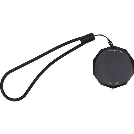 Mètre ruban compact en alliage d'aluminium, entièrement métallique, à ressort en acier, rétractable, portable, 2 m
