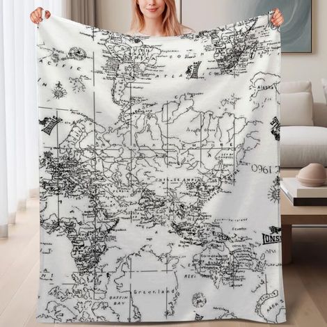 Couverture de lit en polaire chaude et douce en microfibre de polyester,6080 pouces (1/4)
