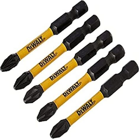 5x Dewalt DT7998T Extended FLEXTORQ Impact Torsion Bits Long Philips PH2 x 50mm