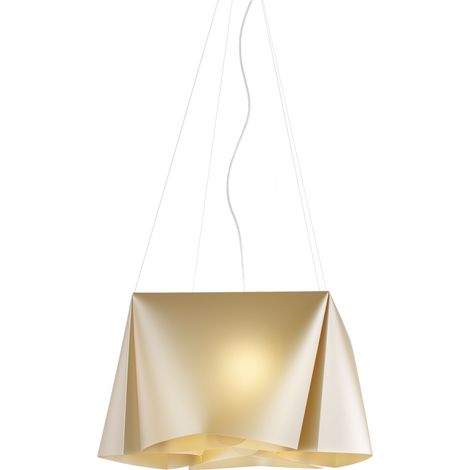 Lampadario Moderno Wanda Polilux ® New Gold E Metallo Cromo 3 Luci E27 (1/2)