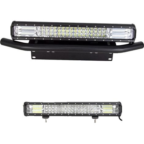 Barre lumineuse LED, boîtier en aluminium durable, design étanche, 20in 288W sans fil (1/2)