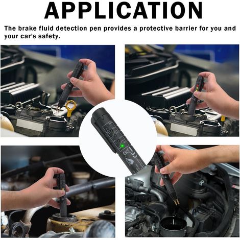Il tester universale per liquido freni può testare Dot3 Dot4 Dot5 Env4 Env6, il tester per liquido freni con 5 display LED per auto (1/4)