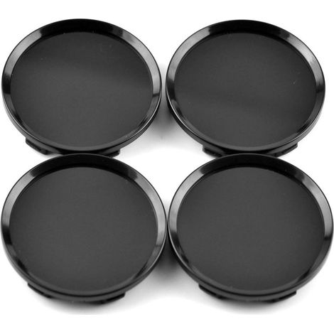 4 cache-moyeux 64 mm OD 64 mm ID 61 mm Cache moyeu de roue Noir (1/5)