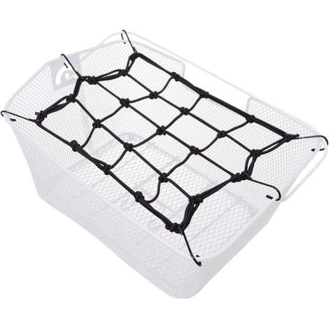 Filet à bagages avec 6 crochets de fixation pour porte-bagages de vélo - Sécurisez vos bagages avec Touwen pour éviter qu'ils ne tombent. (1/3)