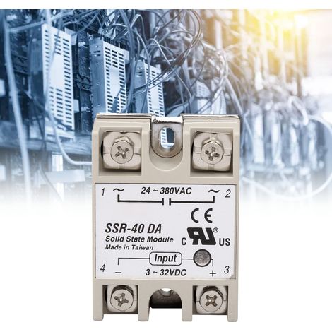 Einphasiges Halbleiterrelais 40DA, SSR-Modul ohne Rauschen oder Funken, Leistungssteuerung, geringes Rauschen, 40 A, industrielle Anwendung. (1/5)