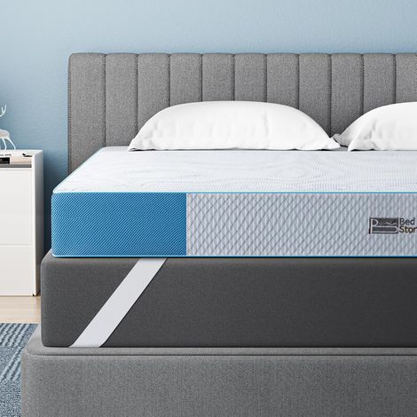 Hard Mattress Topper 180 x 200 cm Height 7.5 cm Gel Mattress Topper H3/H4 Cold Foam Mattress Topper for Box Spring Bed Caravan Sofa Bed (1/5)